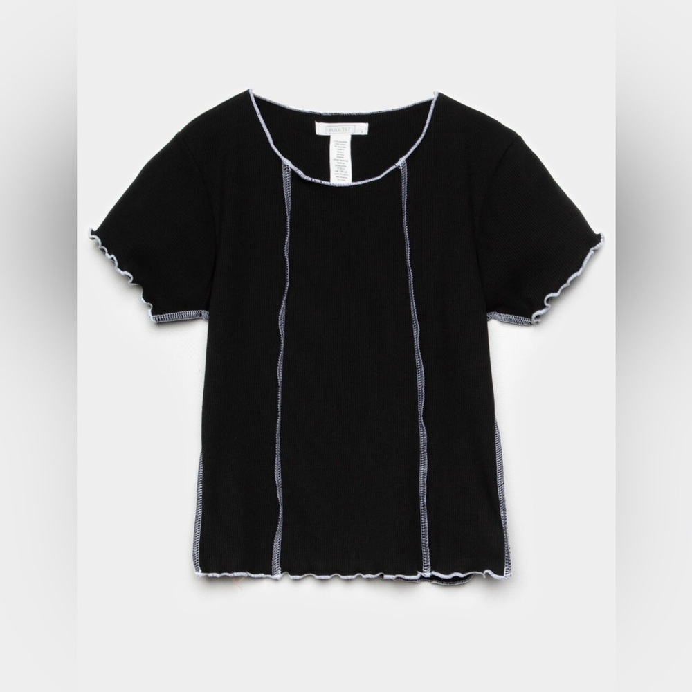 Black Seam Detail Tee